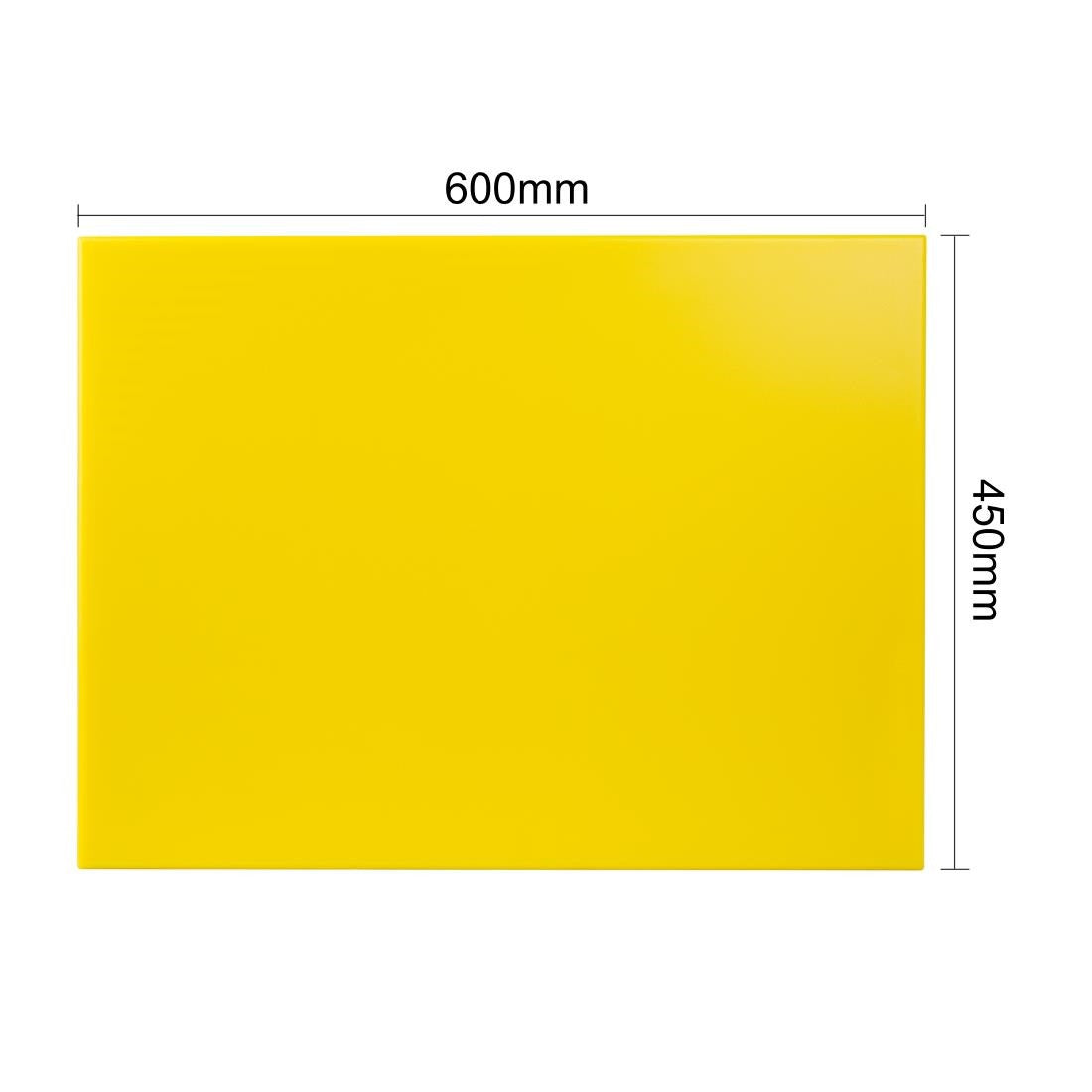 Hygiplas Extra Thick High Density Yellow Chopping Board Large J045