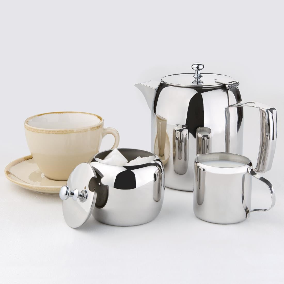 Olympia Cosmos Stainless Steel Teapot 910ml J323