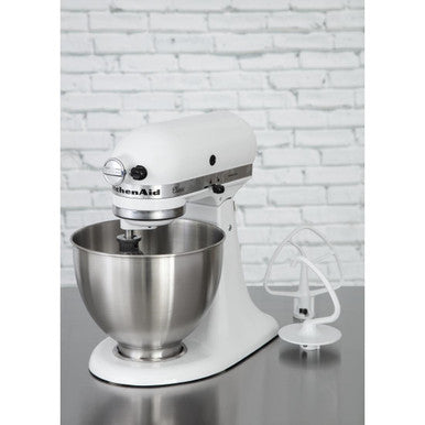 KitchenAid K45 Classic Tilt-Head Stand Mixer 4.3Ltr White 5K45SSBWH J400