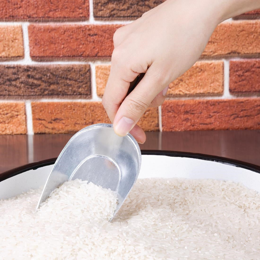 Vogue Aluminium Scoop 130ml J812