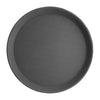 Olympia Round Non Slip Tray Black 11in