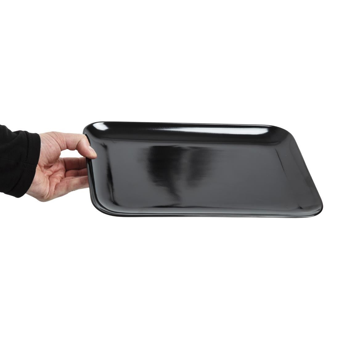 Dalebrook Melamine Large Rectangular Platter Black 330mm J897