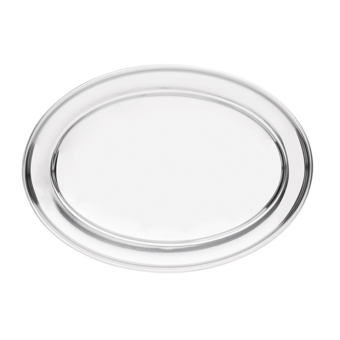 Olympia Stainless Steel Oval Serving Tray 450mm K366