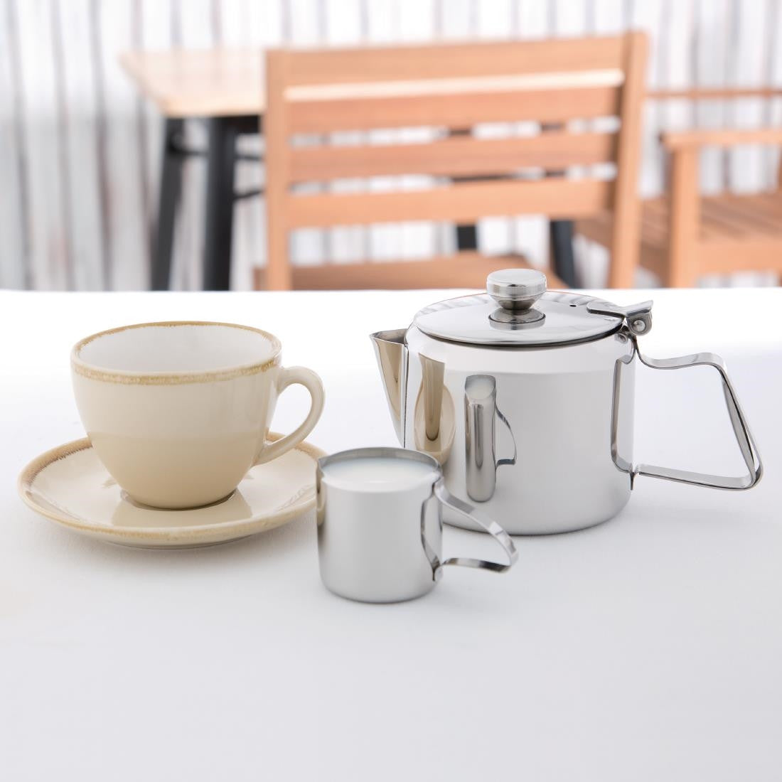 Olympia Concorde Stainless Steel Teapot 570ml K678