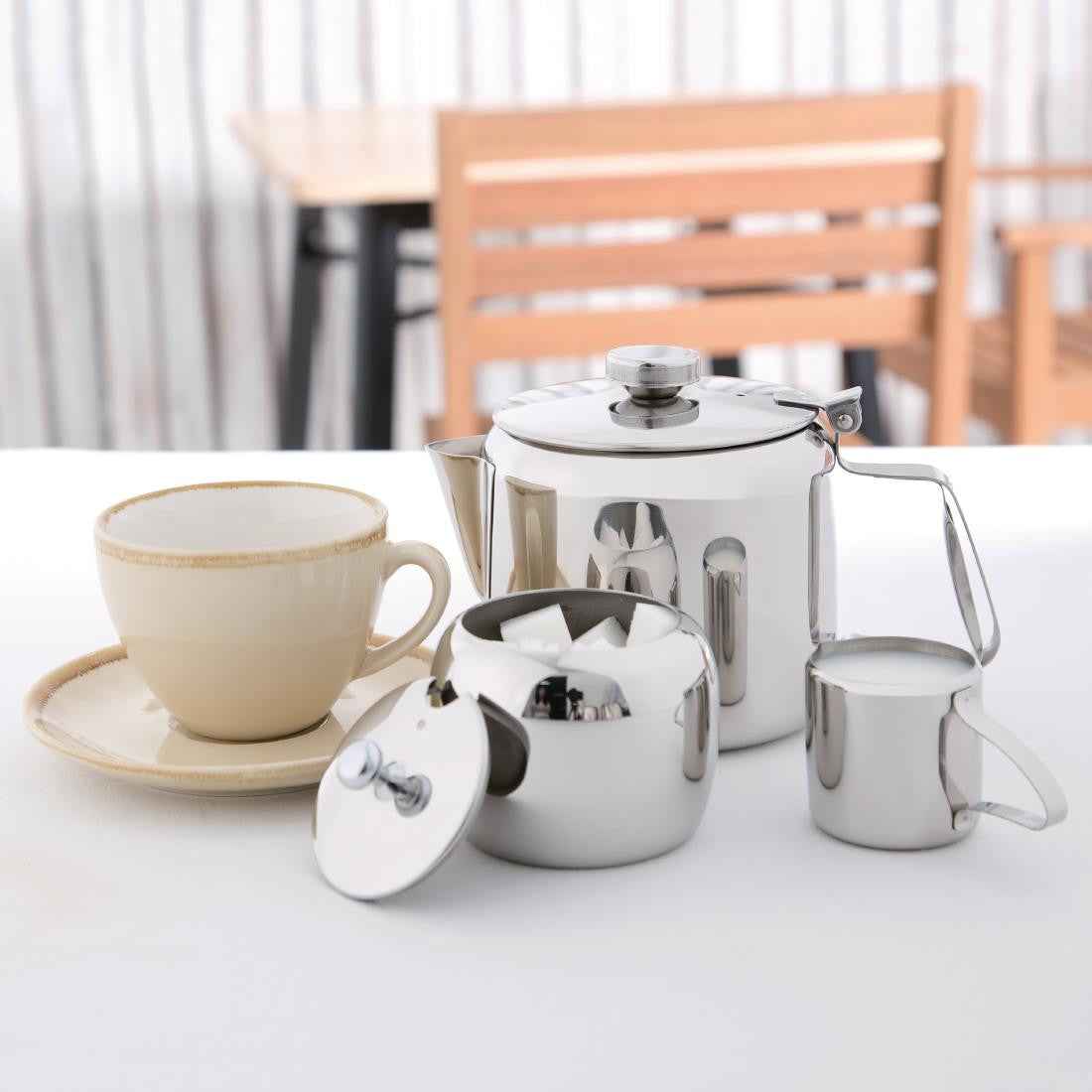 Olympia Concorde Stainless Steel Teapot 850ml K679