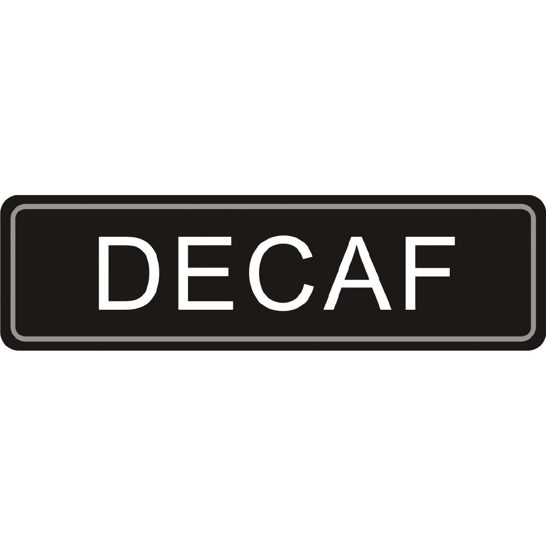 Olympia Adhesive Airpot Label Decaf K701
