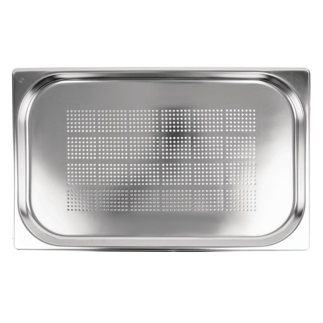 Vogue Stainless Steel Perforated 1/1 Gastronorm Tray 20mm K827
