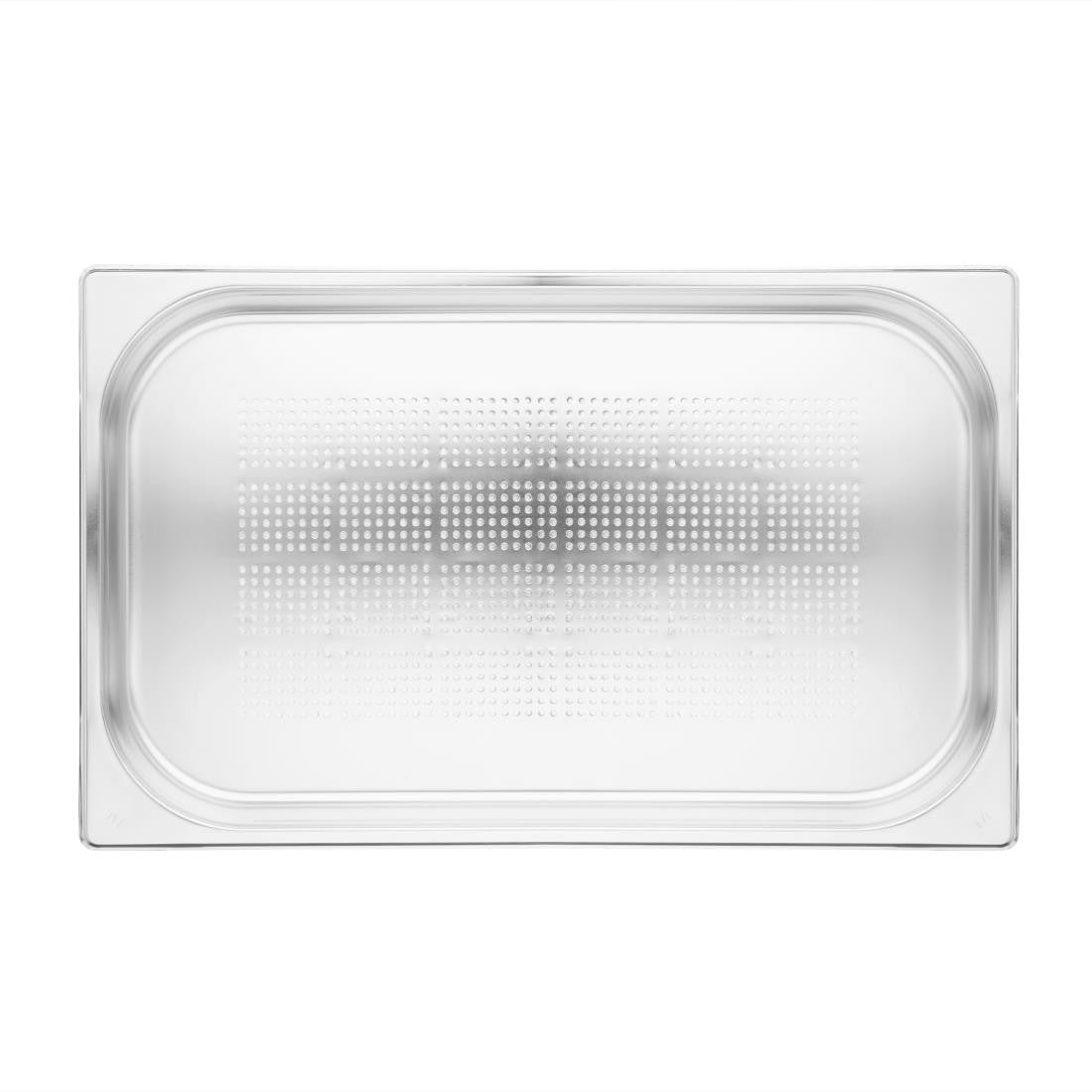 Vogue Stainless Steel Perforated 1/1 Gastronorm Tray 40mm K839