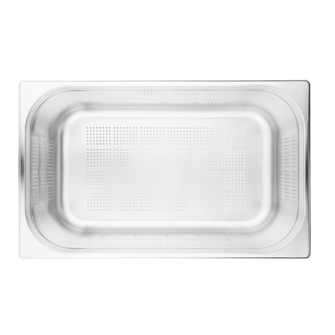 Vogue Stainless Steel Perforated 1/1 Gastronorm Tray 200mm K843