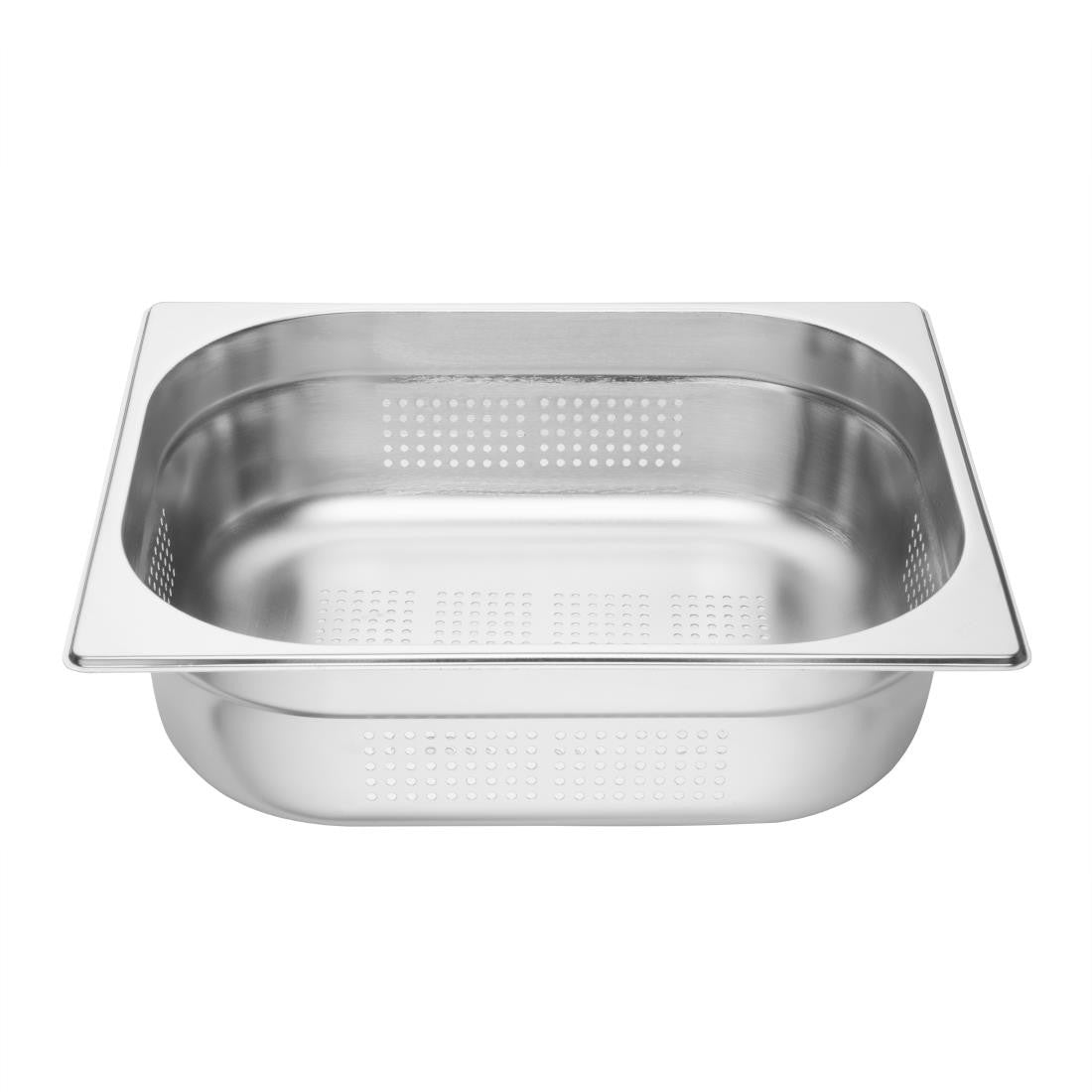 Vogue Stainless Steel Perforated 1/2 Gastronorm Tray 100mm K845