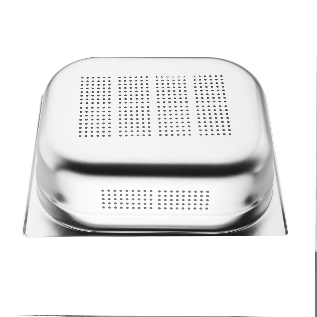Vogue Stainless Steel Perforated 1/2 Gastronorm Tray 100mm K845