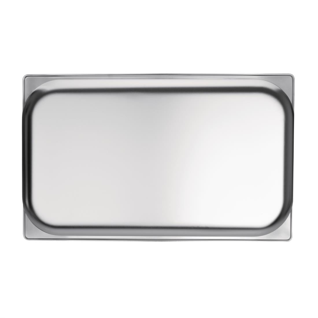 Front of Vogue Stainless Steel 1/1 Gastronorm Pan 150mm.