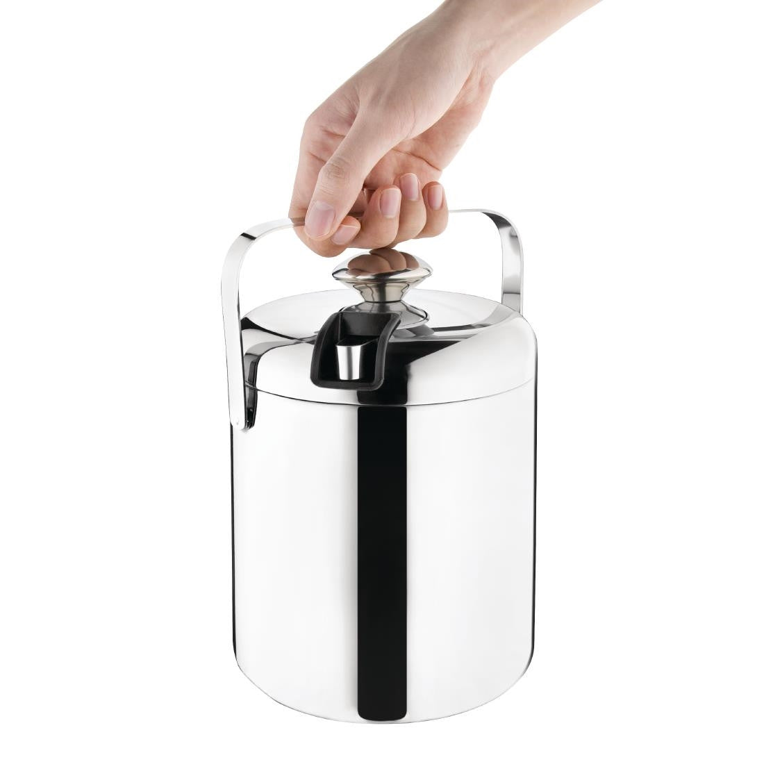Olympia Ice Bucket with Lid and Tongs 1.23Ltr L279