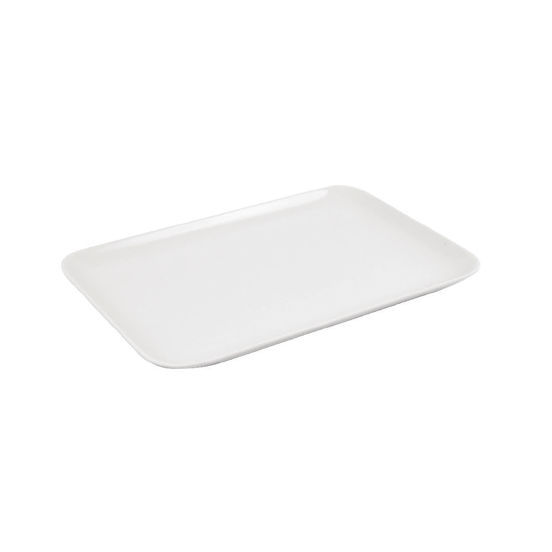 Dalebrook Melamine Small Rectangular Platter White 240mm L288