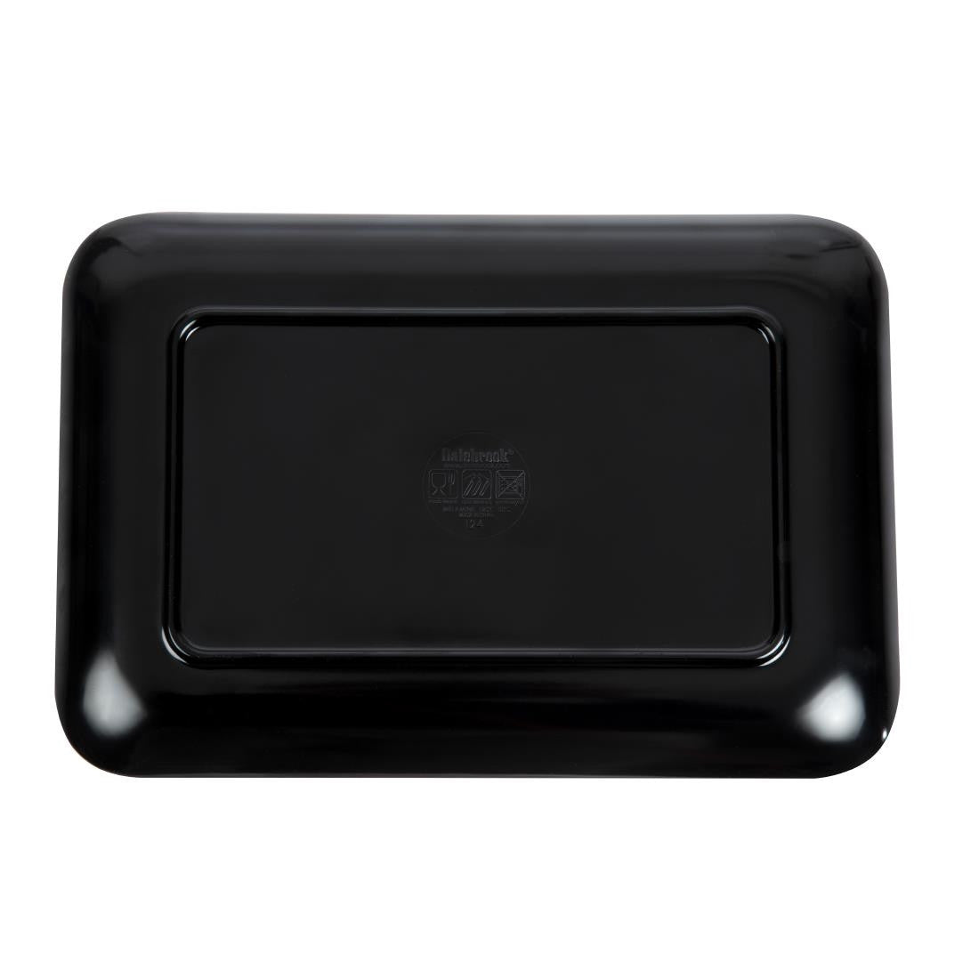 Dalebrook Melamine Small Rectangular Platter Black 240mm L289