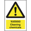 Warning Cleaning Chemicals Sign L851