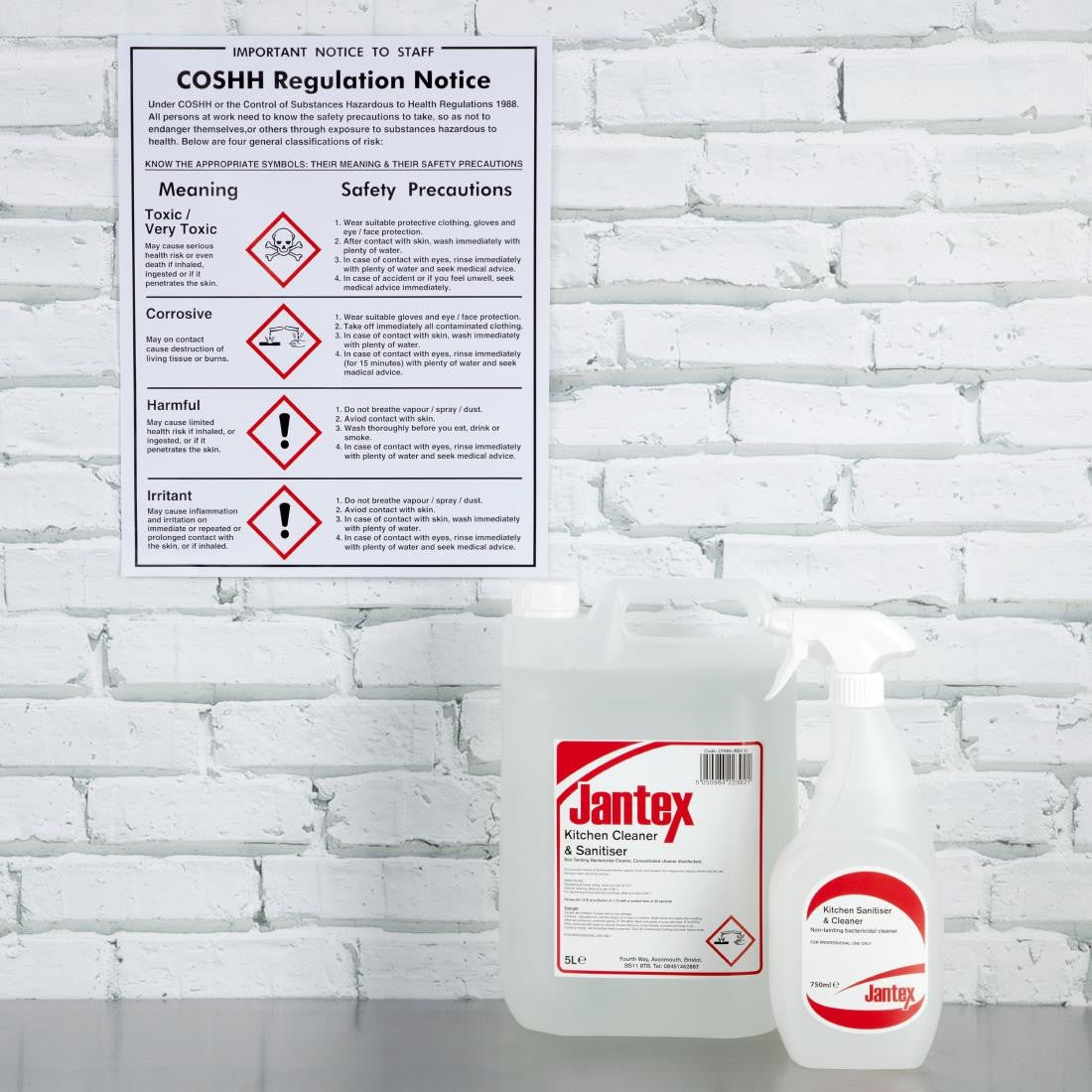 Vogue COSHH Regulations Sign L903