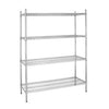 Vogue 4 Tier Wire Shelving Kit 1525x460mm L929