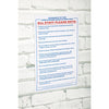 Vogue Food Safety Act 2006 Guidance Sign L951