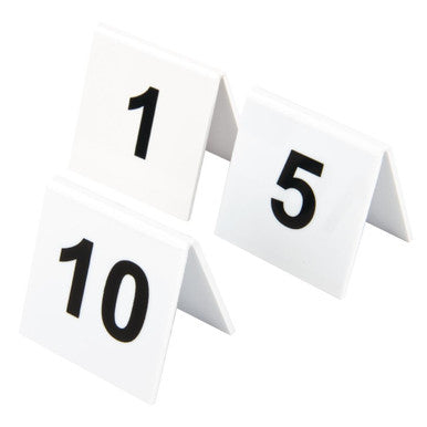 Plastic Table Numbers 1-10 L981