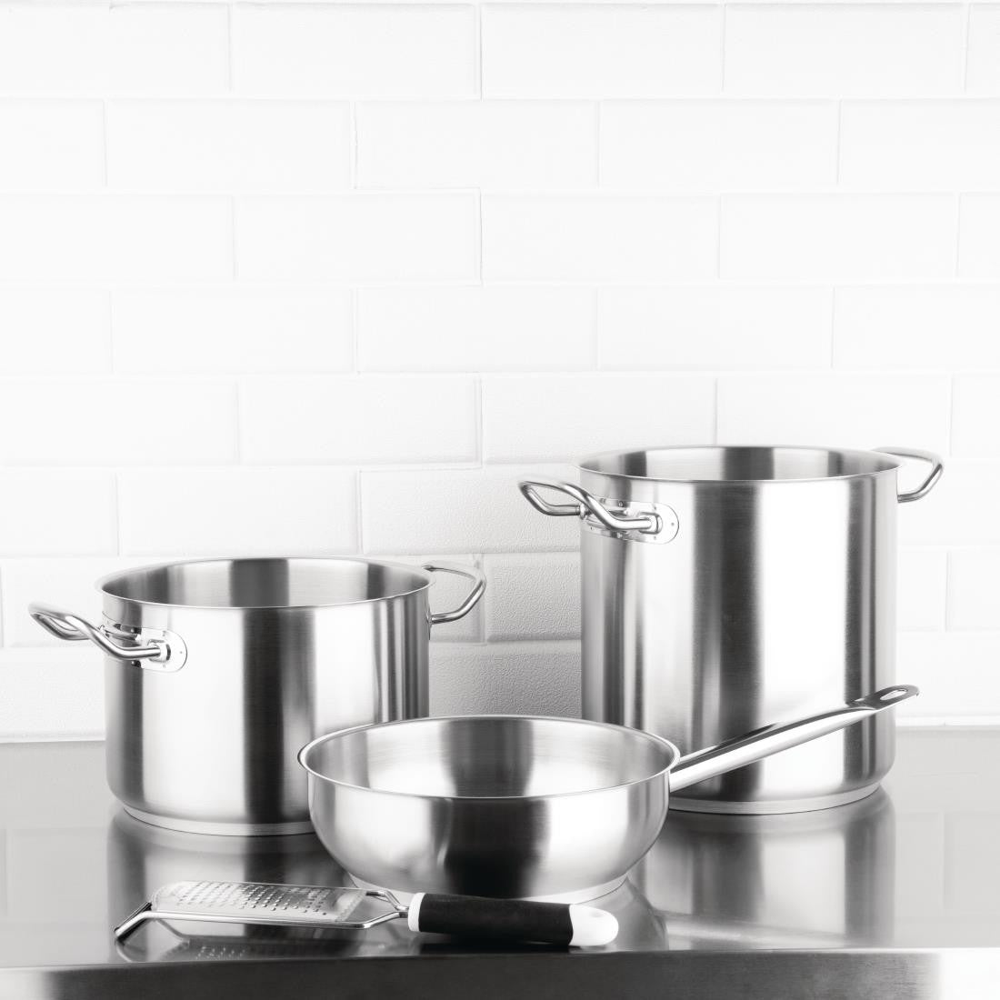Vogue Stainless Steel Sauté Pan 240mm M923