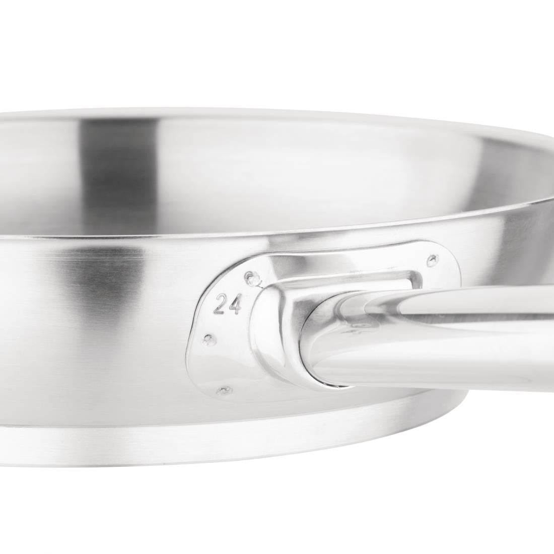 Vogue Stainless Steel Induction Frying Pan 240mm M925
