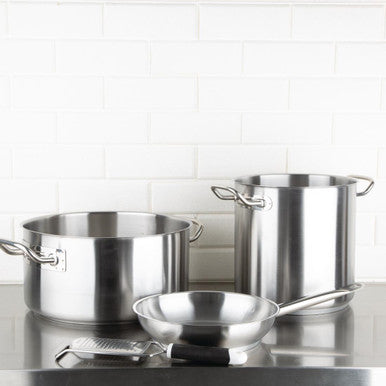Vogue Stainless Steel Induction Frying Pan 240mm M925