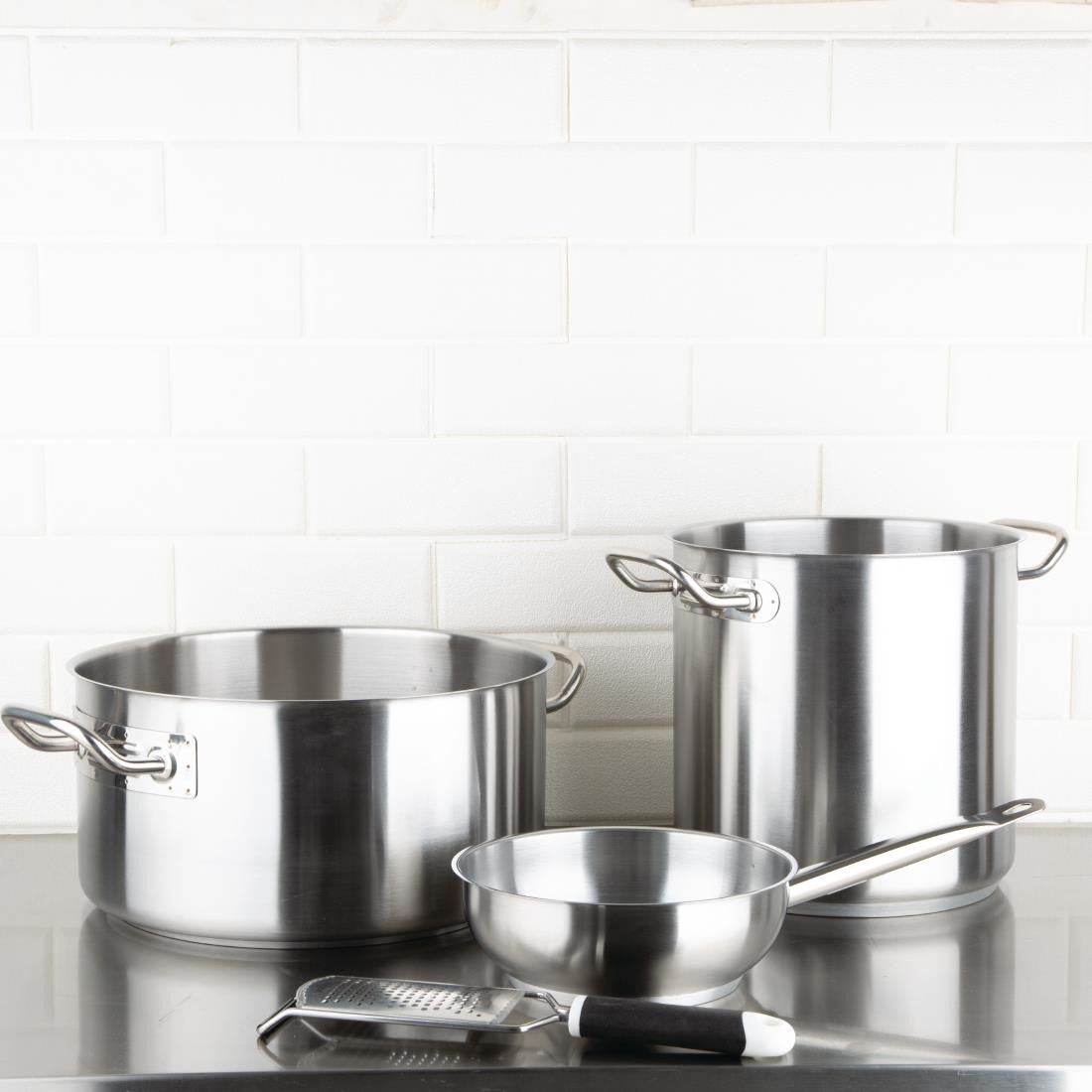 Vogue Stainless Steel Stew Pan 12.5Ltr M942