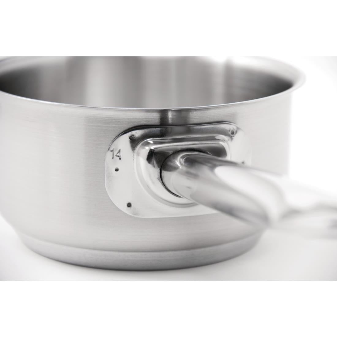 Vogue Stainless Steel Saucepan 8Ltr M946