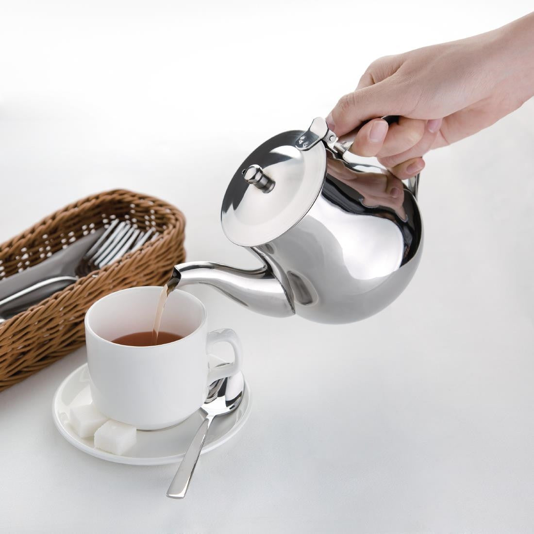 Olympia Arabian Stainless Steel Teapot 700ml M981