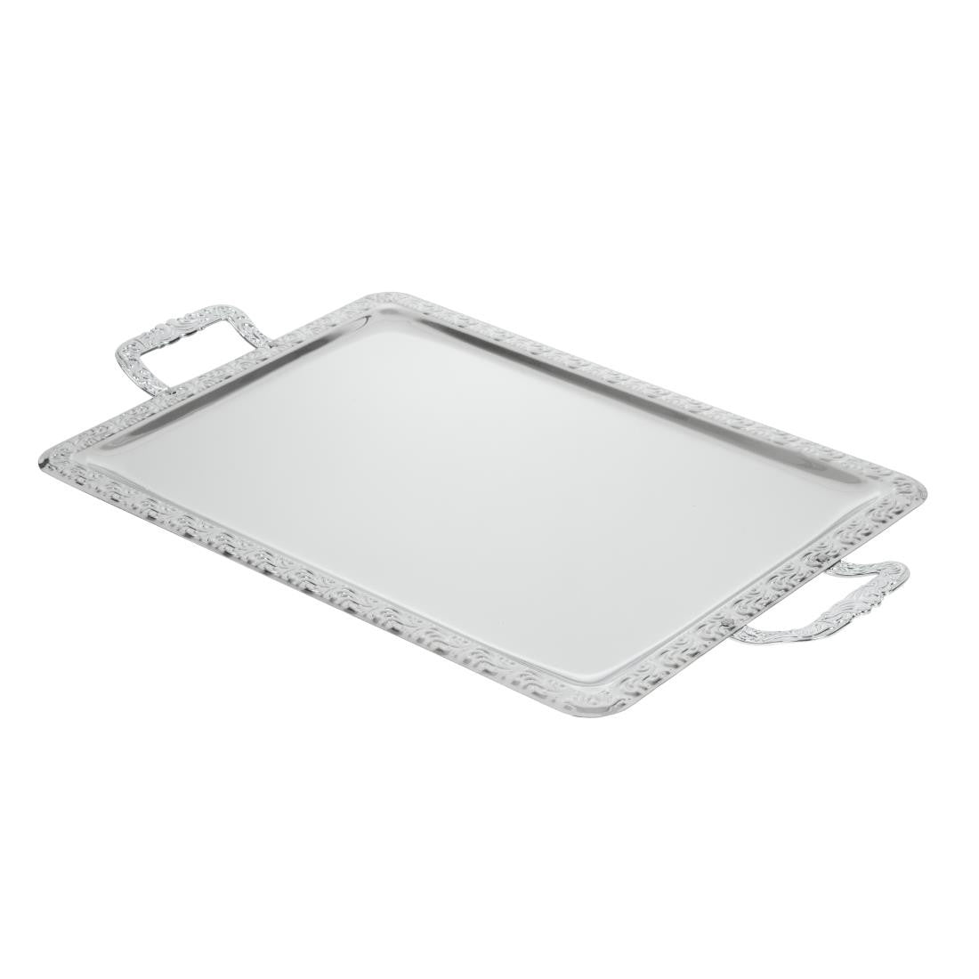 APS Stainless Steel Rectangular Handled Service Tray 600mm P004