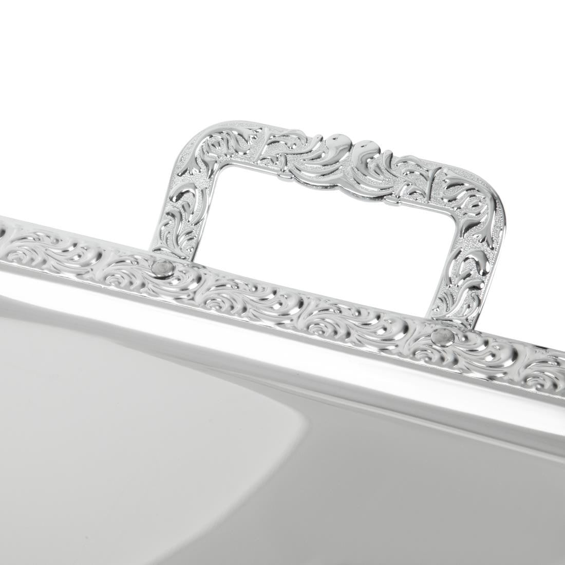 APS Stainless Steel Rectangular Handled Service Tray 600mm P004