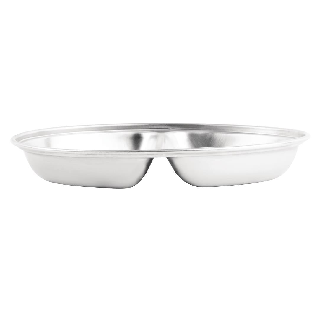Olympia Oval Vegetable Dish Two Compartments 200mm P184