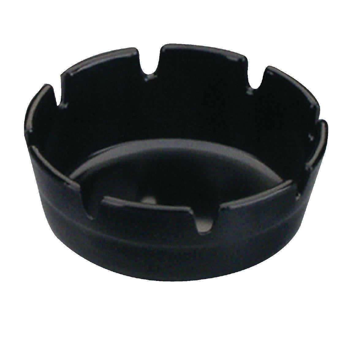 Olympia Black Melamine Ashtray P842