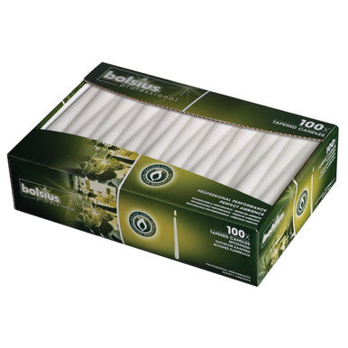 Tapered White 10inch Candles (Pack of 100) P960