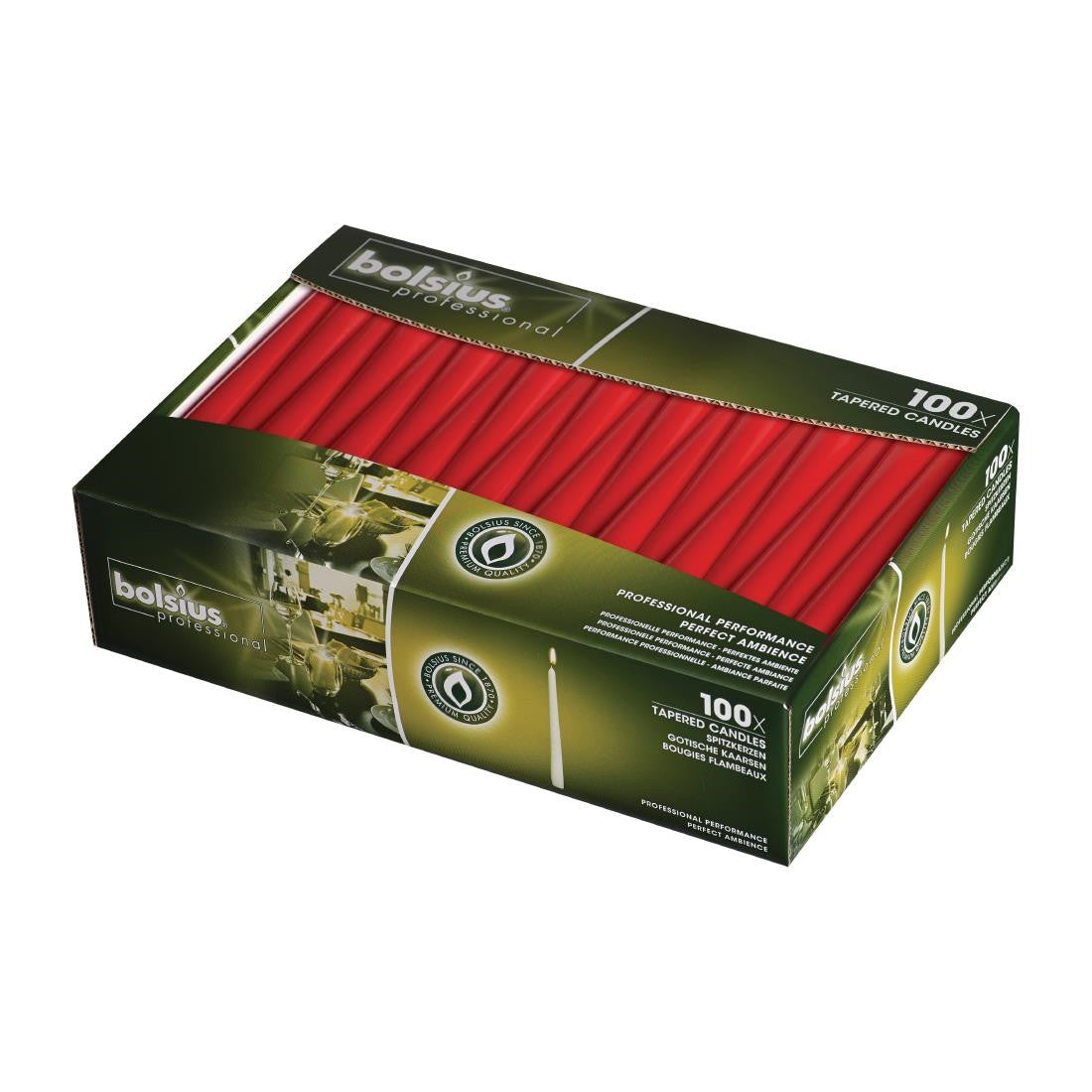 Tapered Red 10inch Candles (Pack of 100) P961