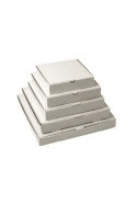 Plain Pizza Box 7 Inch  White Cardboard
