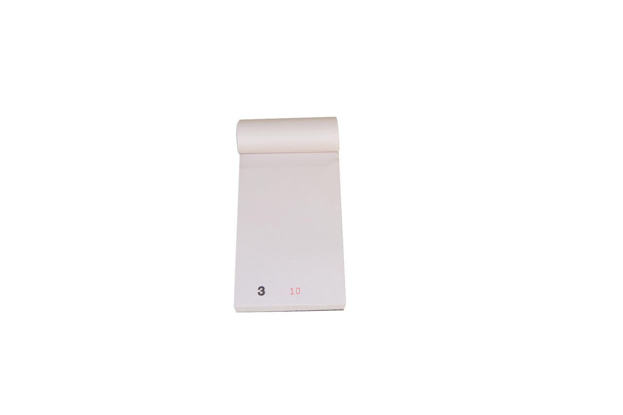 Full shot of Order Pad Plain Single Ply