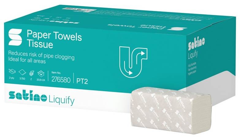 Wepa Santino - 2PLY Easy Flush Hand Towels Z Fold