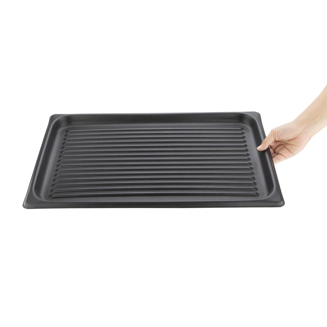 Vogue Ridged Non Stick Baking Sheet S372