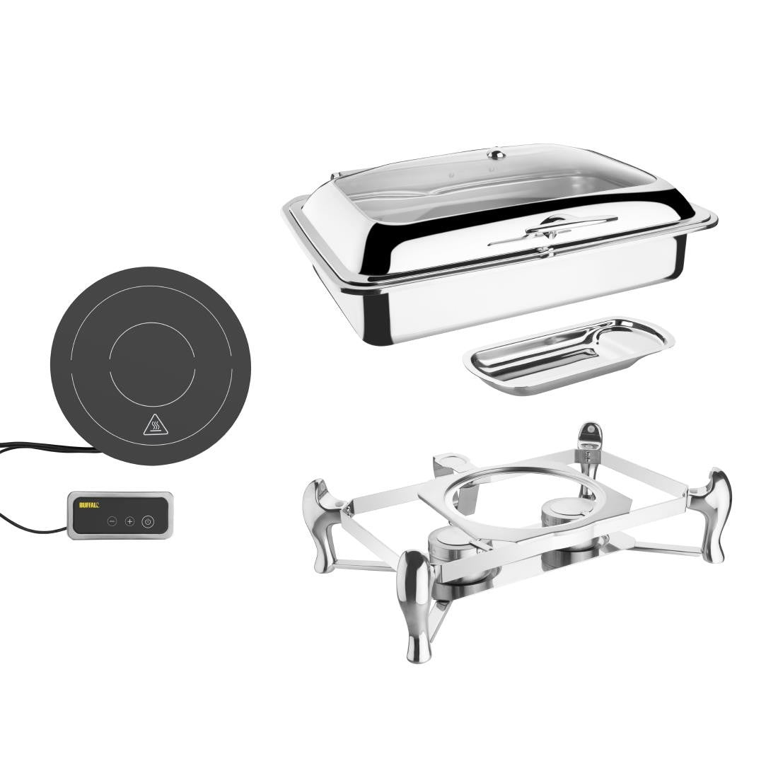 Olympia 1/1 Induction Chafer - Stand & Induction Heater Set SA648