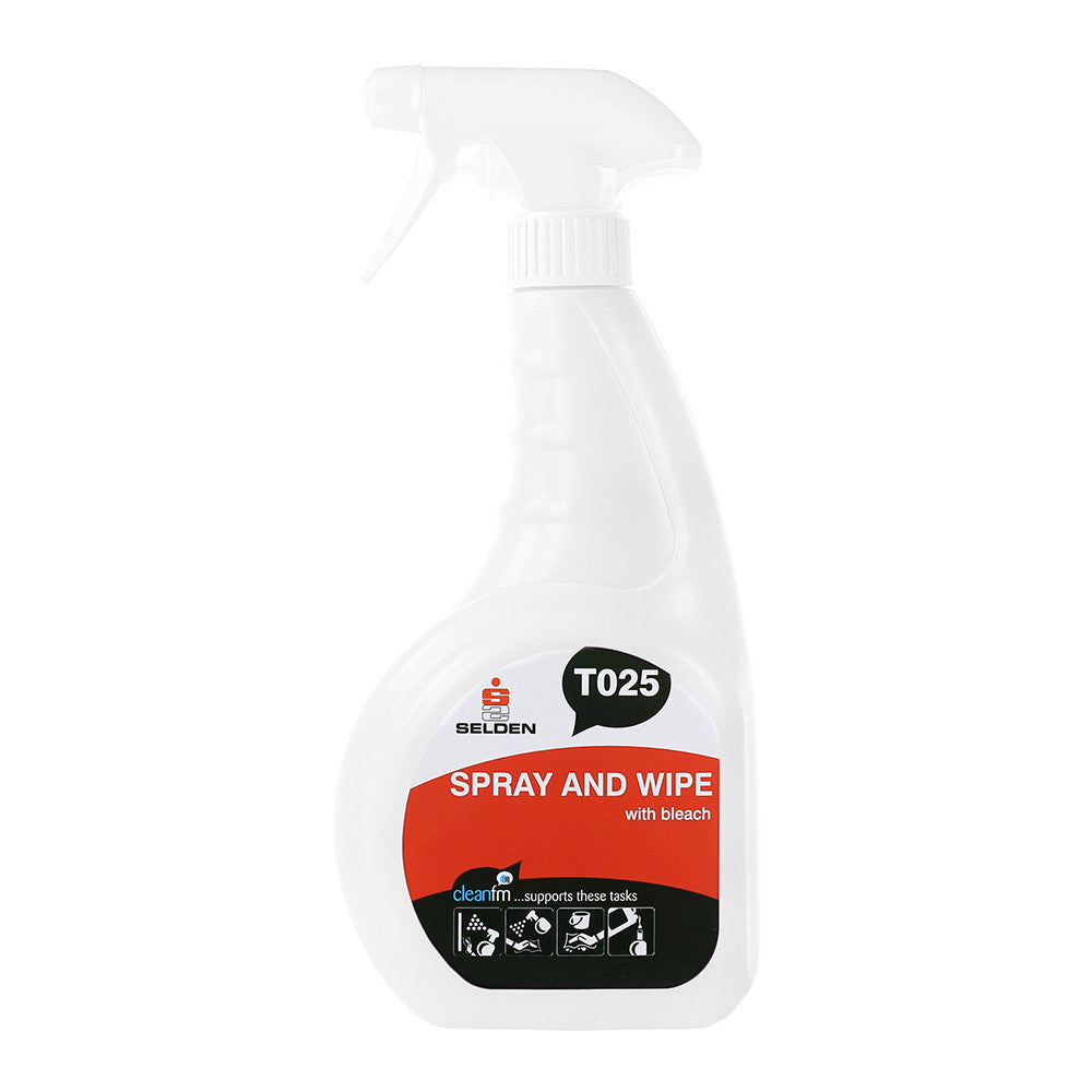 Bleach Plus Cleaner Spray And Wipe 750ml Ready To Use Trigger Bottles