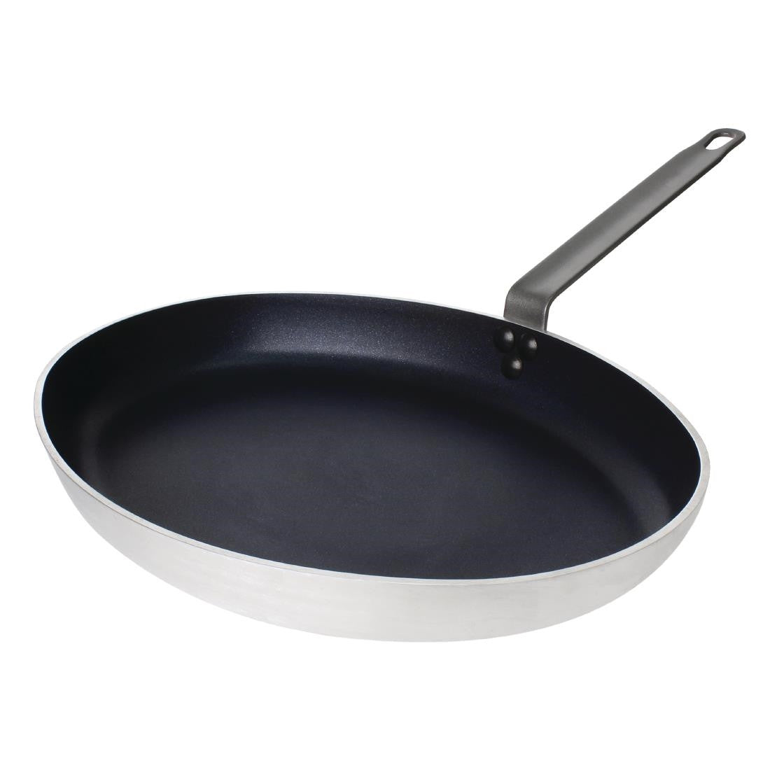 Vogue Non Stick Teflon Platinum Plus Aluminium Oval Frying Pan 360mm T357