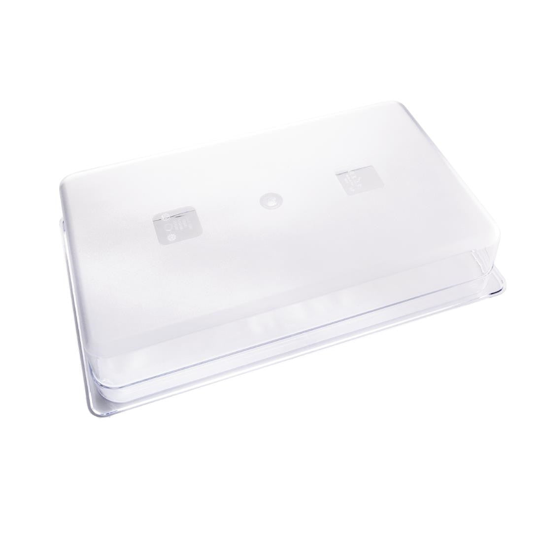 Vogue Polycarbonate 1/1 Gastronorm Container 100mm Clear U225