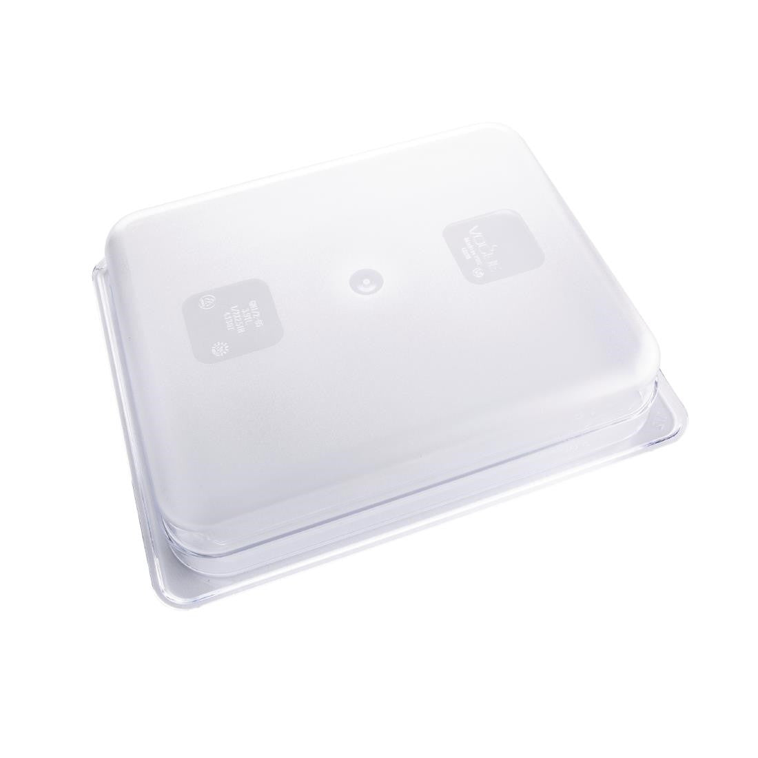 Vogue Polycarbonate 1/2 Gastronorm Container 65mm Clear U228