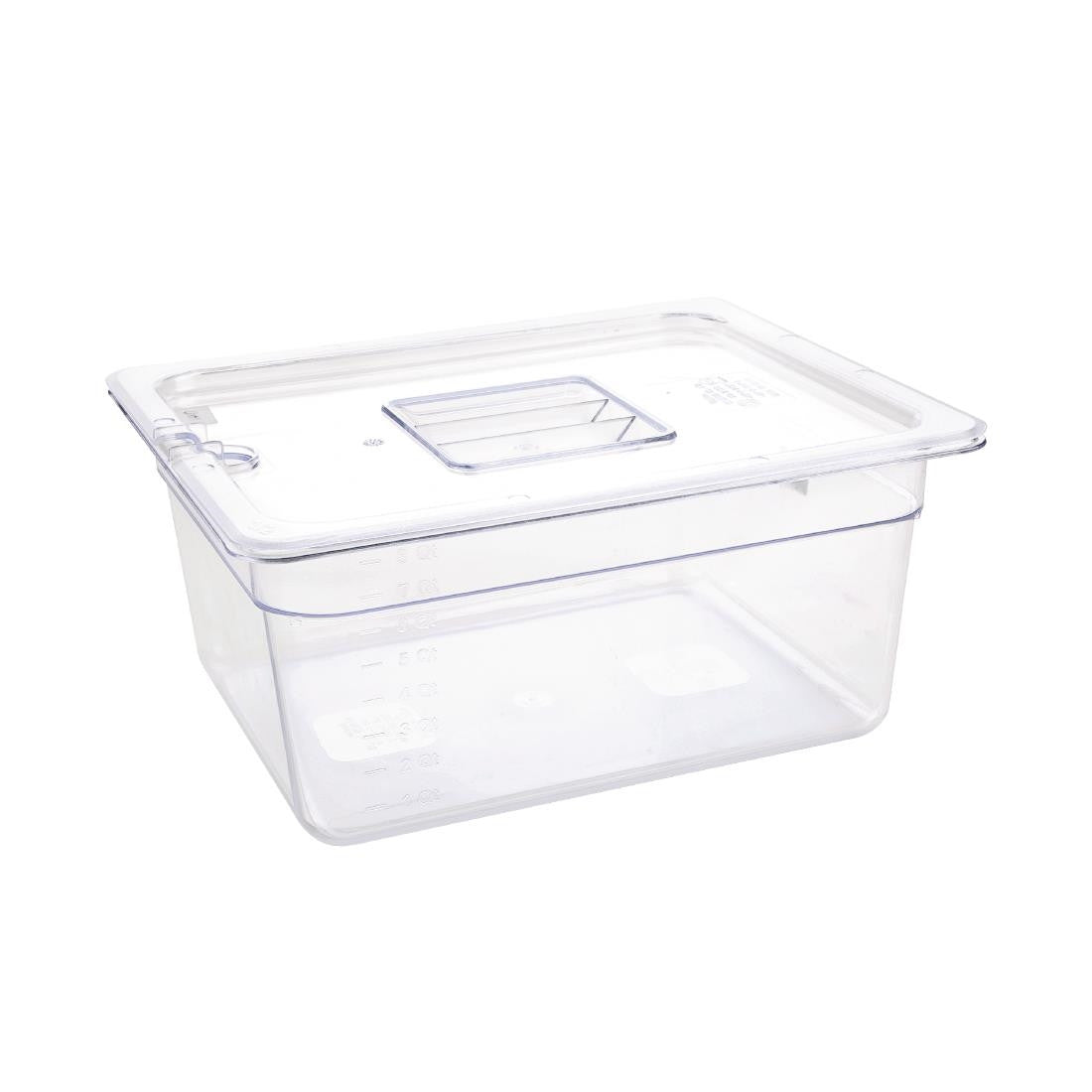 Vogue Polycarbonate 1/2 Gastronorm Container 150mm Clear U230
