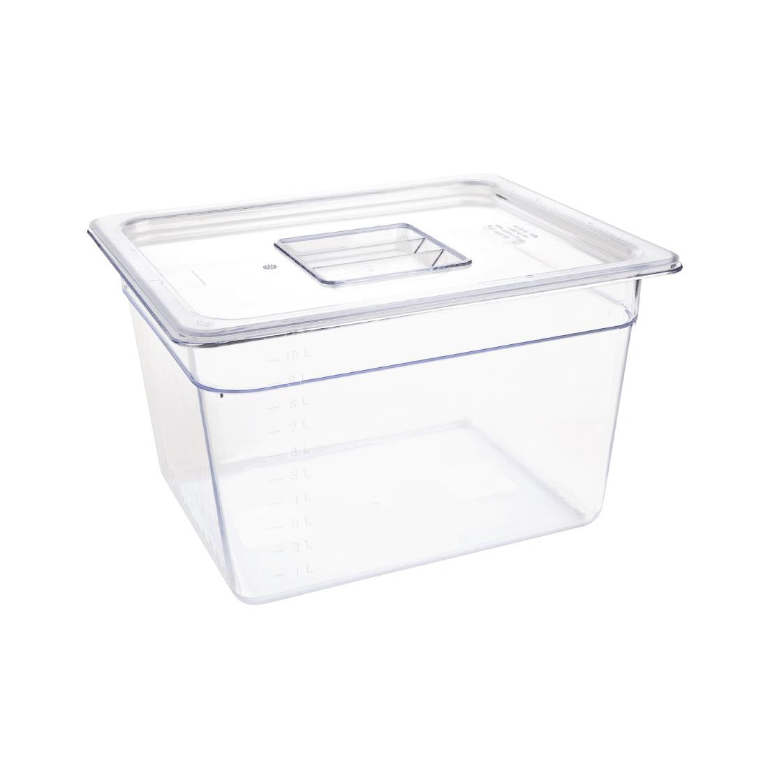 Vogue Polycarbonate 1/2 Gastronorm Container 200mm Clear U231