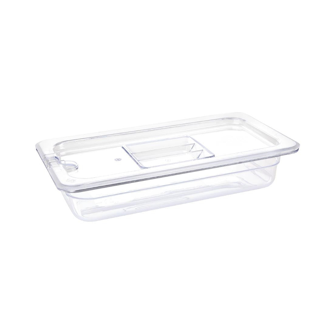 Vogue Polycarbonate 1/3 Gastronorm Container 65mm Clear U232