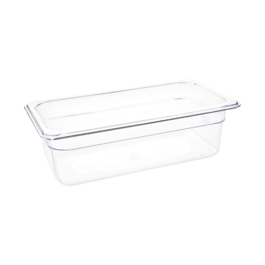 Vogue Polycarbonate 1/3 Gastronorm Container 100mm Clear U233