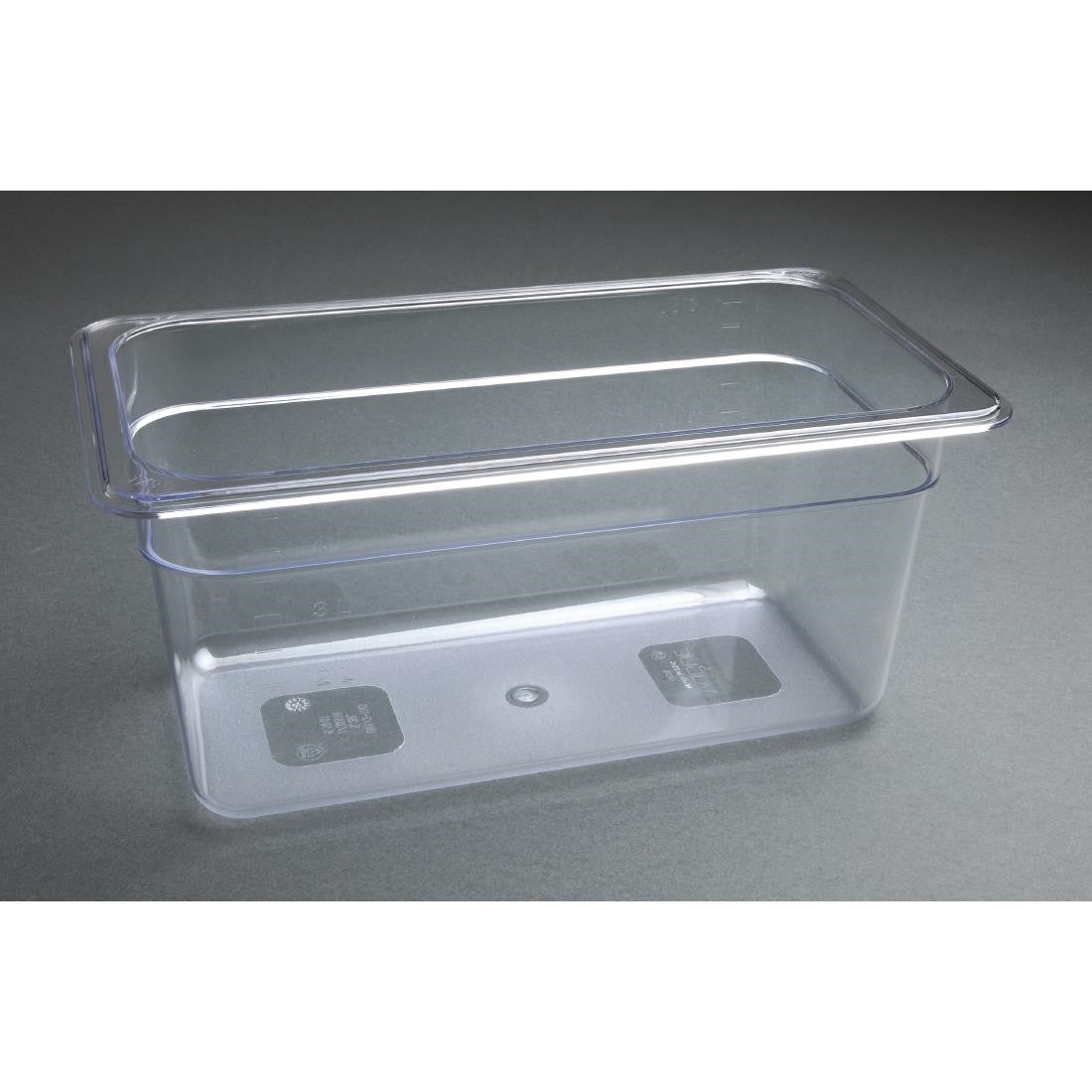 Vogue Polycarbonate 1/3 Gastronorm Container 150mm Clear U234